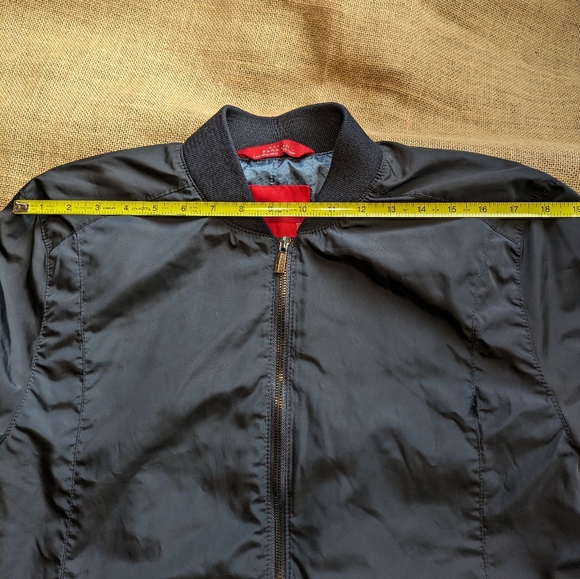 Zara Jacket Mens Blue Bomber Full Zip - Picture 6 of 9